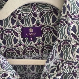 Liberty of London button up, 100% Cotton
